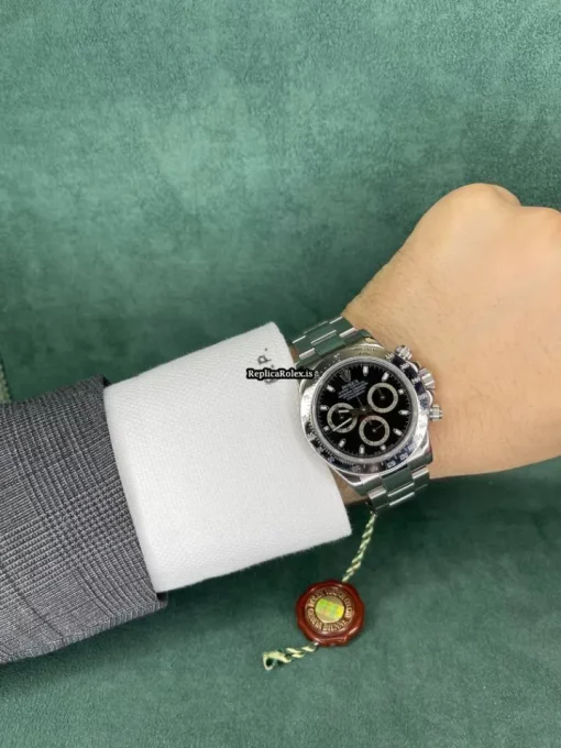 Excellent Fake Rolex Daytona 116520 Caliber 4130 Automatic Movement 40mm Steel Case Mens/unisex Watch - Image 9