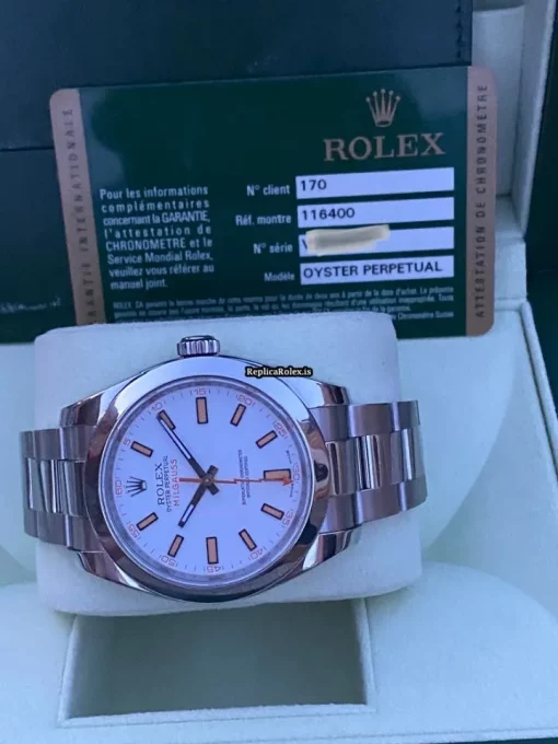 Cool Replica Rolex Milgauss 116400 Caliber 3131 Automatic Movement 40mm Steel Case Mens/unisex Watch