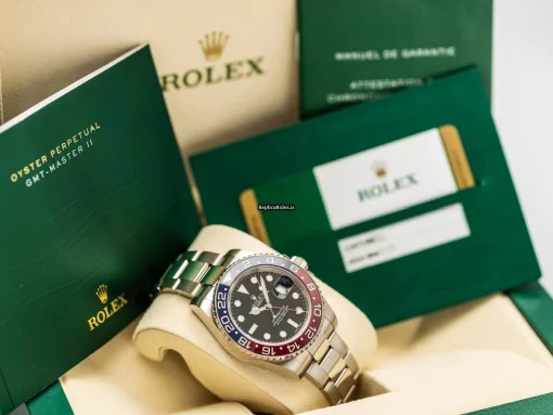 Perfect Fake Rolex Gmt-master II 116719blro Cosc Automatic Movement 40.5mm White Gold Case Mens/unisex Watch - Image 7