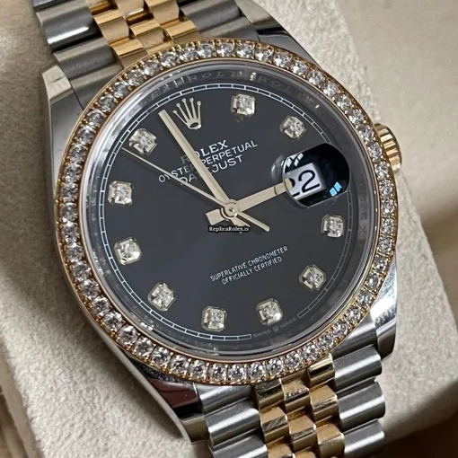 Design Replicas Rolex Datejust 126283rbr Caliber 3235 Automatic Movement 36mm Gold/steel Case Mens/unisex Watch