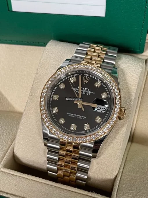 Design Replicas Rolex Datejust 126283rbr Caliber 3235 Automatic Movement 36mm Gold/steel Case Mens/unisex Watch - Image 3