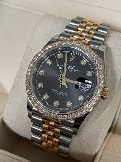 Design Replicas Rolex Datejust 126283rbr Caliber 3235 Automatic Movement 36mm Gold/steel Case Mens/unisex Watch - Image 6