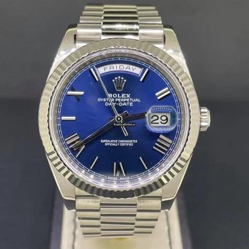 Wholesale Replica Rolex Day-date 40 228239 Caliber 3255 Automatic Movement 40mm White Gold Case Mens/unisex Watch - Image 2
