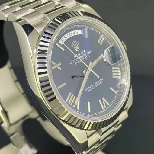 Wholesale Replica Rolex Day-date 40 228239 Caliber 3255 Automatic Movement 40mm White Gold Case Mens/unisex Watch - Image 4