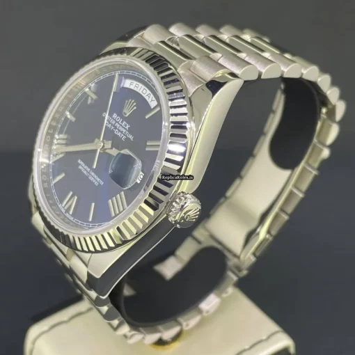 Wholesale Replica Rolex Day-date 40 228239 Caliber 3255 Automatic Movement 40mm White Gold Case Mens/unisex Watch - Image 5