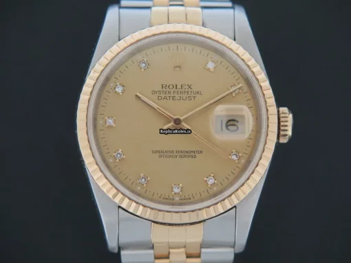 Reliable Replica Rolex Datejust 16233 Automatic Movement 36mm Gold/steel Case Mens/unisex Watch - Image 2