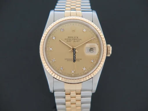 Reliable Replica Rolex Datejust 16233 Automatic Movement 36mm Gold/steel Case Mens/unisex Watch - Image 3