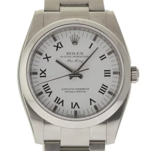Luxury Replica Rolex Air King 114200 Caliber 3130 Automatic Movement 34mm Steel Case Womens Watch