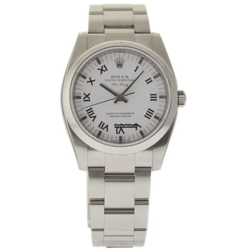 Luxury Replica Rolex Air King 114200 Caliber 3130 Automatic Movement 34mm Steel Case Womens Watch - Image 2