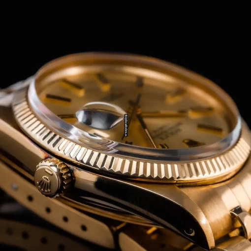 Excellent Replica Rolex Oyster Perpetual Date 15038 Caliber 3035 Automatic Movement 34mm Yellow Gold Case Mens/unisex Watch - Image 12