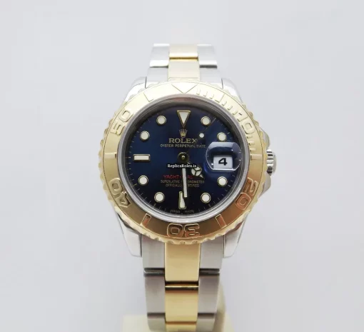 Superior Copies Rolex Yacht-master 169623 Caliber 2235 Automatic Movement 29mm Gold/steel Case Womens Watch - Image 2