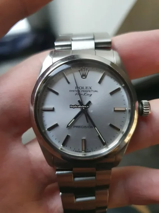 Well Made Fakes Rolex Air King Precision 5500 Caliber 1520 Automatic Movement 34mm Steel Case Mens/unisex Watch - Image 11