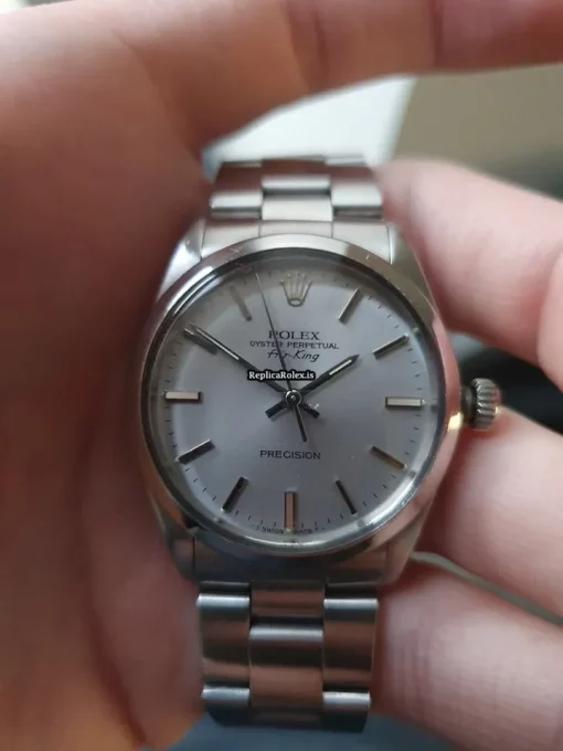 Well Made Fakes Rolex Air King Precision 5500 Caliber 1520 Automatic Movement 34mm Steel Case Mens/unisex Watch - Image 12