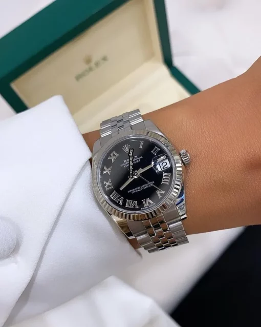 Lovely Replica Rolex Lady-datejust 178274 Caliber 2235 Automatic Movement 31mm Steel Case Womens Watch - Image 4