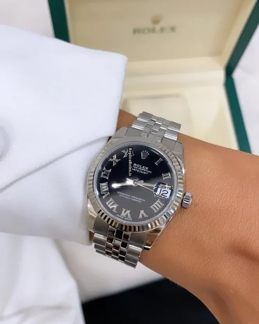 Lovely Replica Rolex Lady-datejust 178274 Caliber 2235 Automatic Movement 31mm Steel Case Womens Watch - Image 5