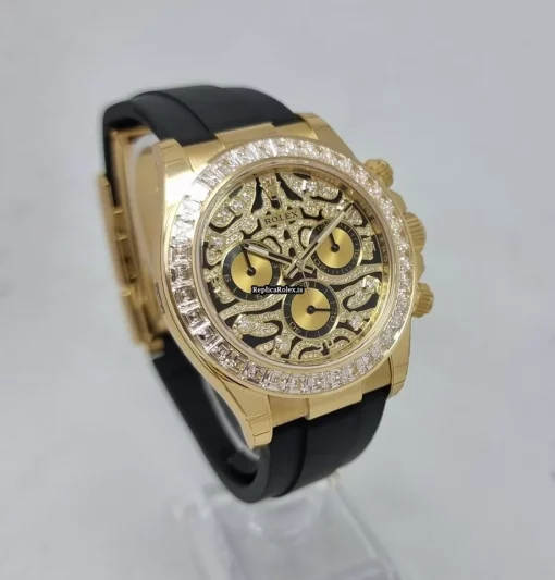 Suitable Replica Rolex Daytona 116588tbr Automatic Movement 40mm Yellow Gold Case Mens/unisex Watch - Image 2