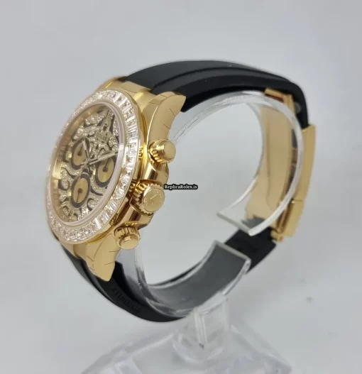 Suitable Replica Rolex Daytona 116588tbr Automatic Movement 40mm Yellow Gold Case Mens/unisex Watch - Image 4
