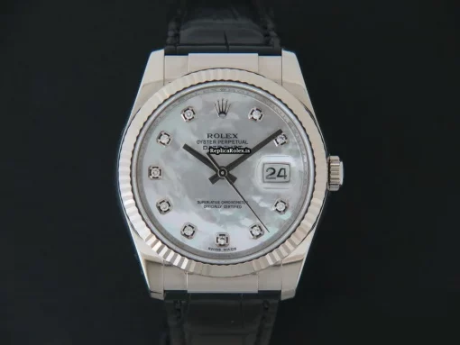 Incredible Copies Rolex Datejust 116139 Automatic Movement 36mm White Gold Case Mens/unisex Watch - Image 3