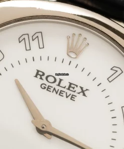 Amazing Fake Rolex Cellini Danaos Sep-33 Caliber 1602 Manual Winding Movement 33mm White Gold Case Mens/unisex Watch