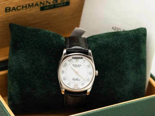 Amazing Fake Rolex Cellini Danaos Sep-33 Caliber 1602 Manual Winding Movement 33mm White Gold Case Mens/unisex Watch - Image 8
