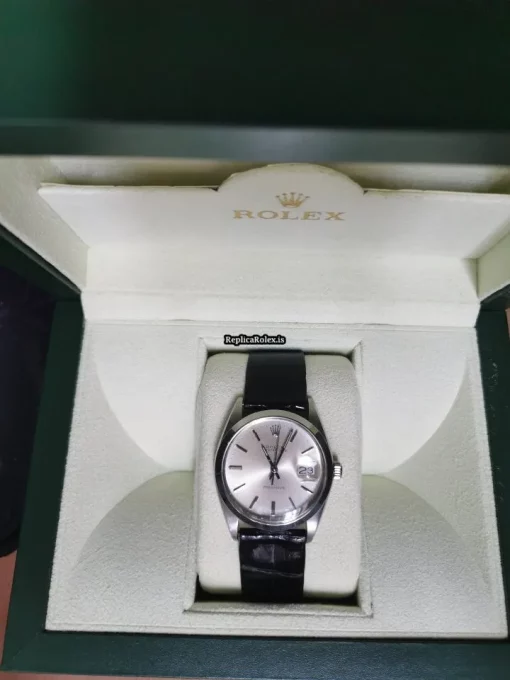 Stylish Fake Rolex Oyster Precision 6694 Caliber 1225 Manual Winding Movement 34x40mm Steel Case Mens/unisex Watch - Image 13