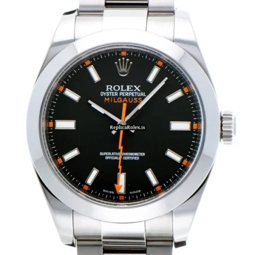 Reliable Replica Rolex Milgauss 116400 Caliber 3131 Automatic Movement 40mm Steel Case Watch - Image 5