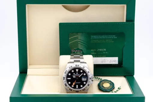 Superior Replica Rolex Explorer II 216570 Caliber 3187 Automatic Movement 42mm Steel Case Mens/unisex Watch - Image 9