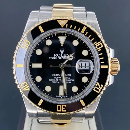 Wonderful Replica Rolex Submariner Date 116613ln Caliber 3135 Automatic Movement 40mm Gold/steel Case Mens/unisex Watch - Image 2