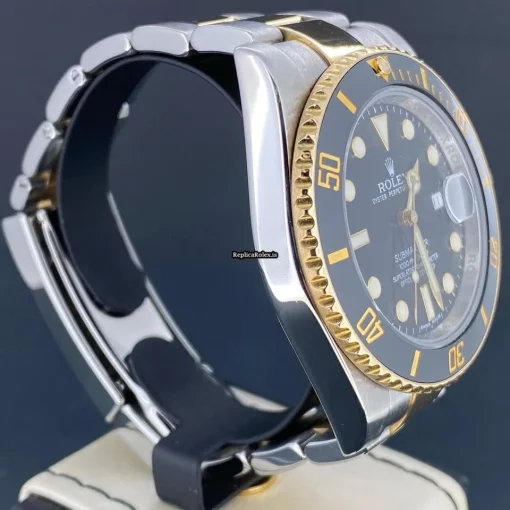 Wonderful Replica Rolex Submariner Date 116613ln Caliber 3135 Automatic Movement 40mm Gold/steel Case Mens/unisex Watch - Image 3