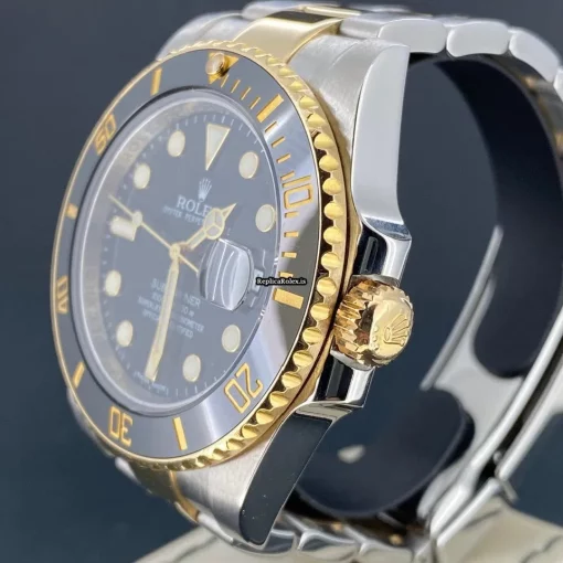 Wonderful Replica Rolex Submariner Date 116613ln Caliber 3135 Automatic Movement 40mm Gold/steel Case Mens/unisex Watch - Image 6