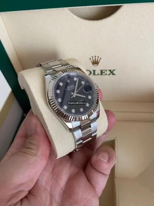 Aaa Fake Rolex Datejust II 116334 Caliber 3136 Automatic Movement 41mm Steel Case Mens/unisex Watch - Image 2