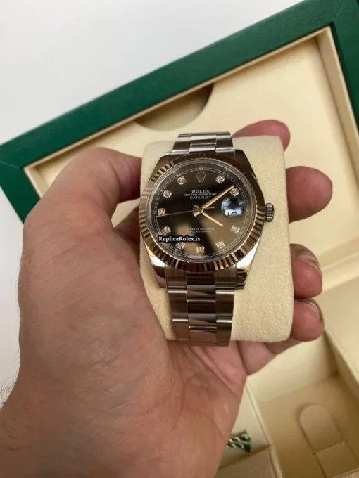 Aaa Fake Rolex Datejust II 116334 Caliber 3136 Automatic Movement 41mm Steel Case Mens/unisex Watch - Image 5