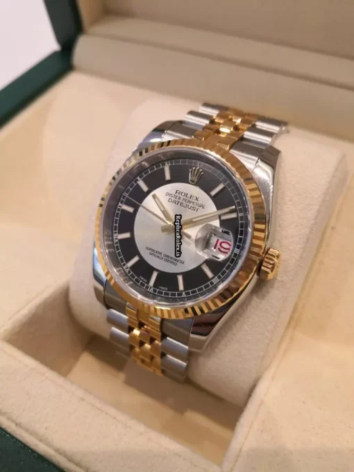 Appealing Replica Rolex Datejust 116233 Caliber 3135 Automatic Movement 36mm Gold/steel Case Mens/unisex Watch - Image 3