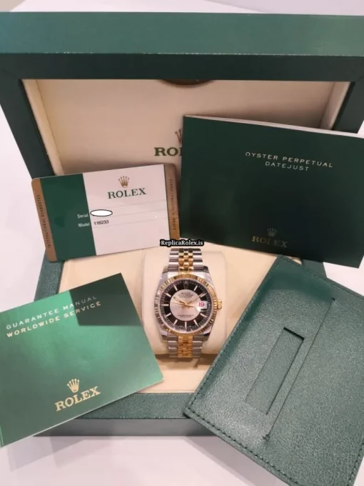 Appealing Replica Rolex Datejust 116233 Caliber 3135 Automatic Movement 36mm Gold/steel Case Mens/unisex Watch - Image 9