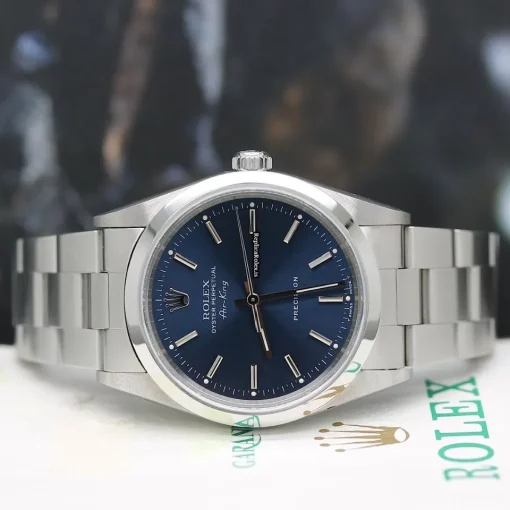 Trustworthy Fake Rolex Air King Precision 14000m Caliber 3000 Automatic Movement 34mm Steel Case Mens/unisex Watch - Image 2