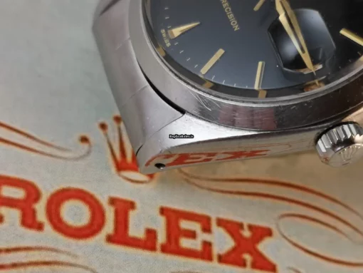 Amazing Copy Rolex Oyster Precision 6694 Caliber 1225 Manual Winding Movement 34x40mm Steel Case Mens/unisex Watch - Image 9
