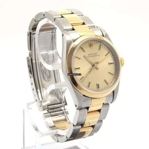 Defect Replica Rolex Oyster Perpetual 31 67483 Automatic Movement 31mm Gold/steel Case Watch - Image 3