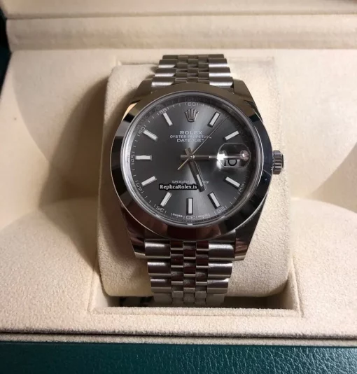 Beautiful Replica Rolex Datejust 126300 Caliber 3235 Automatic Movement 41x48mm Steel Case Mens/unisex Watch - Image 6
