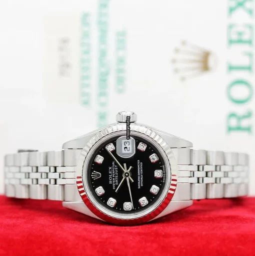 Ideal Fake Rolex Lady-datejust 79174 Caliber 2235 Automatic Movement 26mm Steel Case Womens Watch - Image 4
