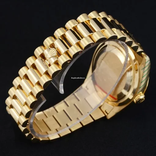 Inexpensive Replicas Rolex Day-date 36 118338 Caliber 3155 Automatic Movement 36mm Yellow Gold Case Mens/unisex Watch - Image 7