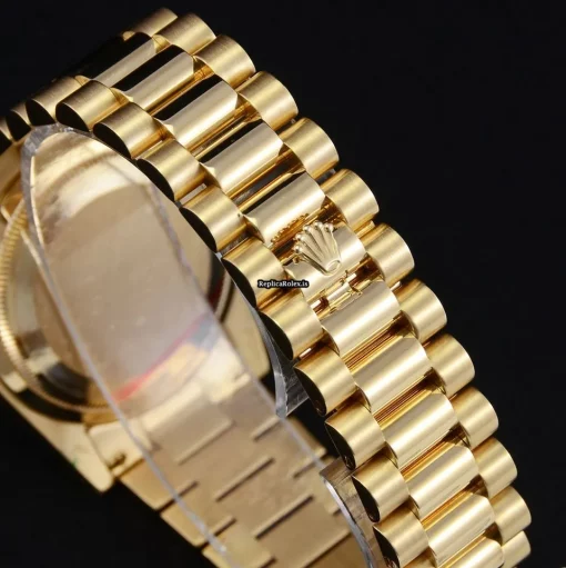 Inexpensive Replicas Rolex Day-date 36 118338 Caliber 3155 Automatic Movement 36mm Yellow Gold Case Mens/unisex Watch - Image 8