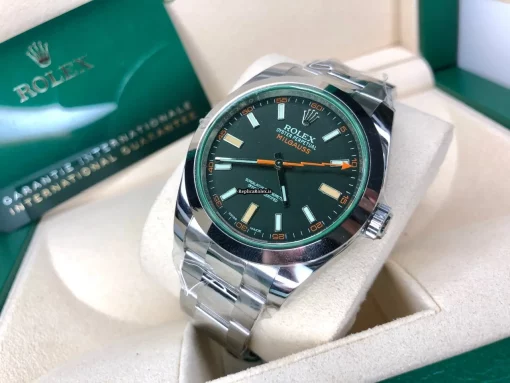 Pleasing Fake Rolex Milgauss 116400gv Caliber 3131 Automatic Movement 40mm Steel Case Mens/unisex Watch - Image 4