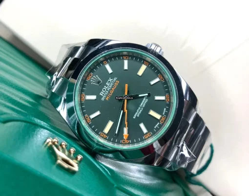 Pleasing Fake Rolex Milgauss 116400gv Caliber 3131 Automatic Movement 40mm Steel Case Mens/unisex Watch - Image 6