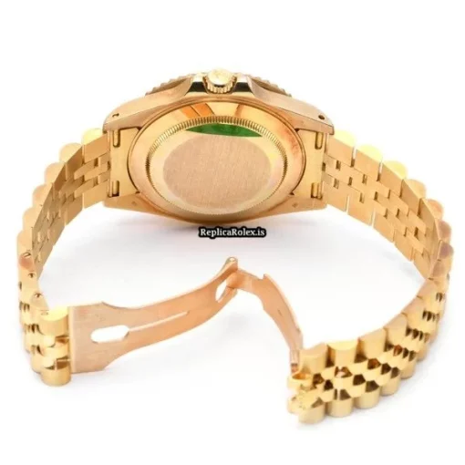 Superb Replica Rolex Gmt-master II 16718rg Caliber 3185 Automatic Movement 40mm Yellow Gold Case Watch - Image 4