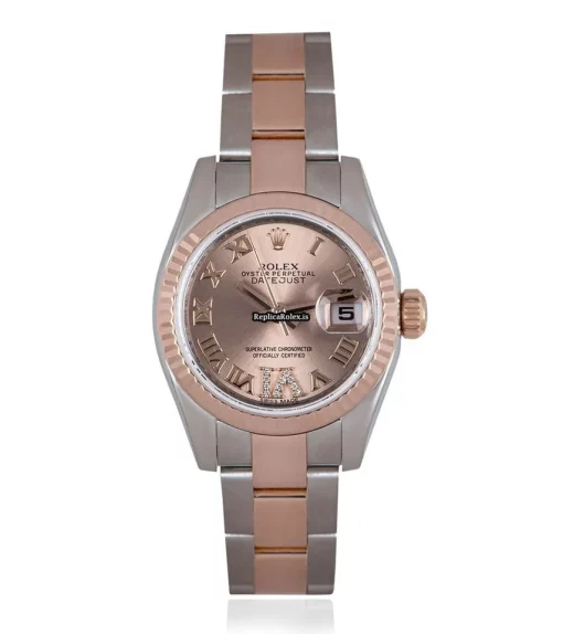 Top Fake Rolex Lady-datejust 179171 Automatic Movement 26mm Gold/steel Case Womens Watch