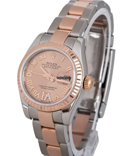 Top Fake Rolex Lady-datejust 179171 Automatic Movement 26mm Gold/steel Case Womens Watch - Image 3