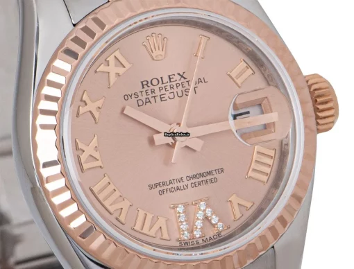 Top Fake Rolex Lady-datejust 179171 Automatic Movement 26mm Gold/steel Case Womens Watch - Image 4