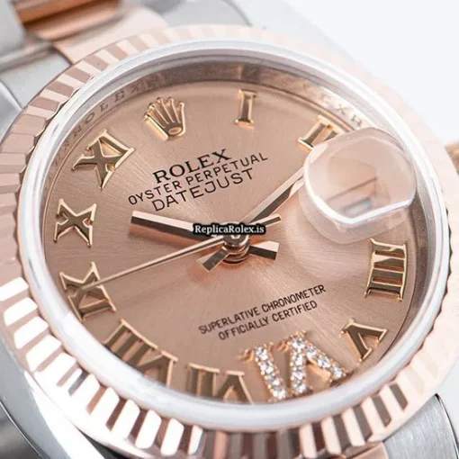 Top Fake Rolex Lady-datejust 179171 Automatic Movement 26mm Gold/steel Case Womens Watch - Image 7