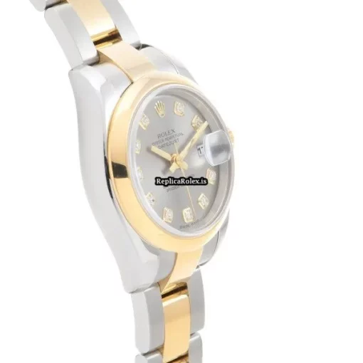Incredible Fake Rolex Lady-datejust 179163g Automatic Movement 26mm Steel Case Womens Watch - Image 3