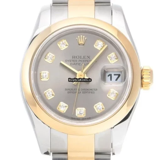 Incredible Fake Rolex Lady-datejust 179163g Automatic Movement 26mm Steel Case Womens Watch - Image 6